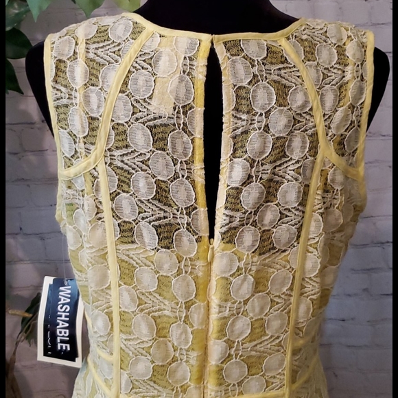 NWT Julian Taylor Embroidered Floral Lace Dress 14 - Picture 5 of 8